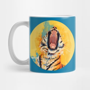 Wild Yawn - Tiger portrait Mug